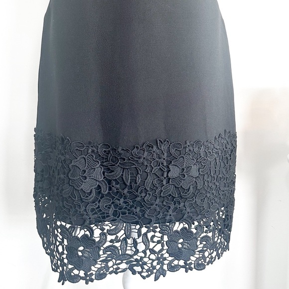 Ann Taylor Black Dress with Lace Hem, Size 6 - Perfect for Any Occasion - Picture 7 of 16